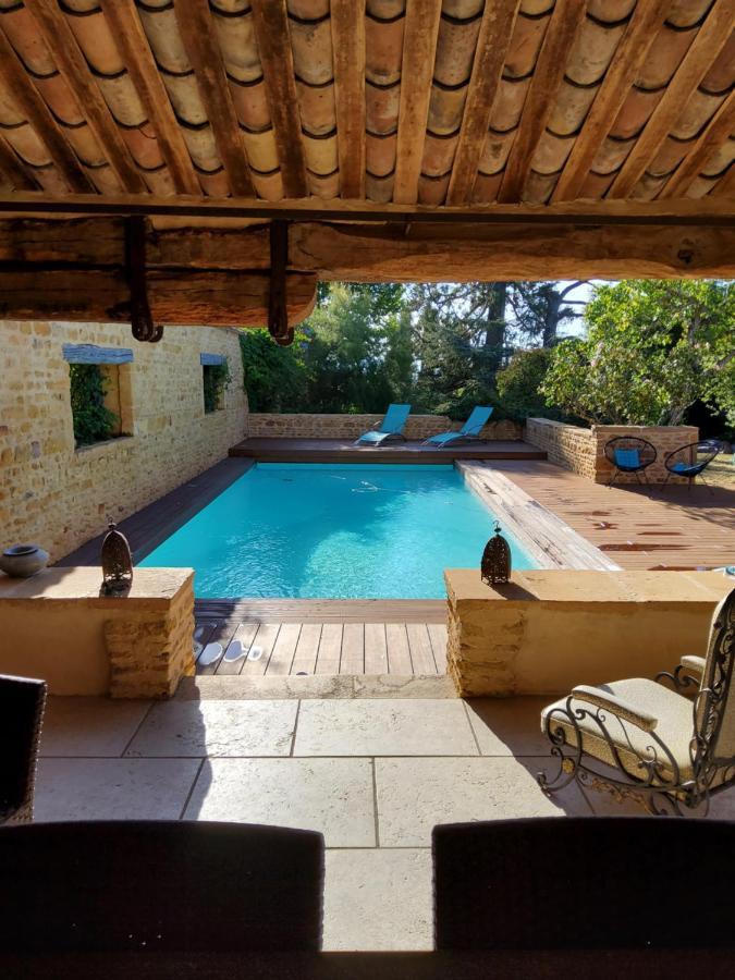 Lodges En Pierres Dorees Saint-Germain-Nuelles Exterior foto