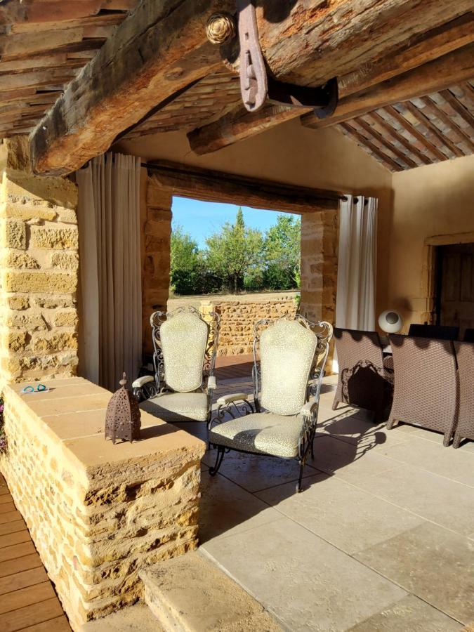 Lodges En Pierres Dorees Saint-Germain-Nuelles Exterior foto